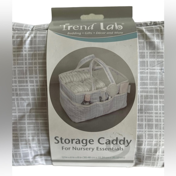 TREND LAB storage gray Caddy for Nursery essentials baby NWT - Picture 8 of 10